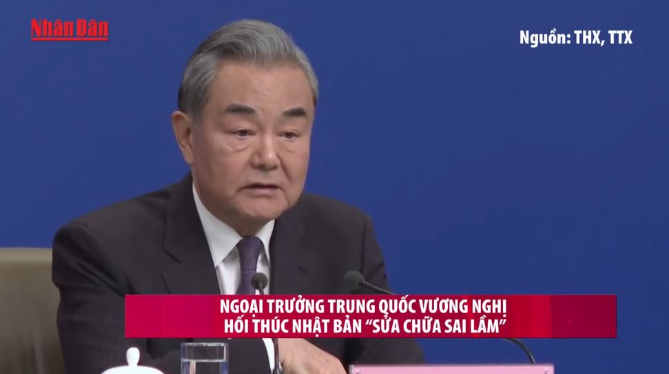 Ngoại trưởng Trung Quốc Vương Nghị hối thúc Nhật Bản 'sửa chữa sai lầm'