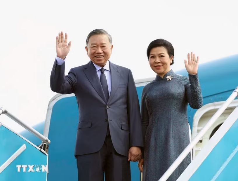 Tổng Bí thư, Chủ tịch nước Tô Lâm cùng Phu nhân lên đường thăm cấp Nhà nước tới Nga, thăm chính thức Pháp và dự Hội nghị Thượng đỉnh Không gian vũ trụ