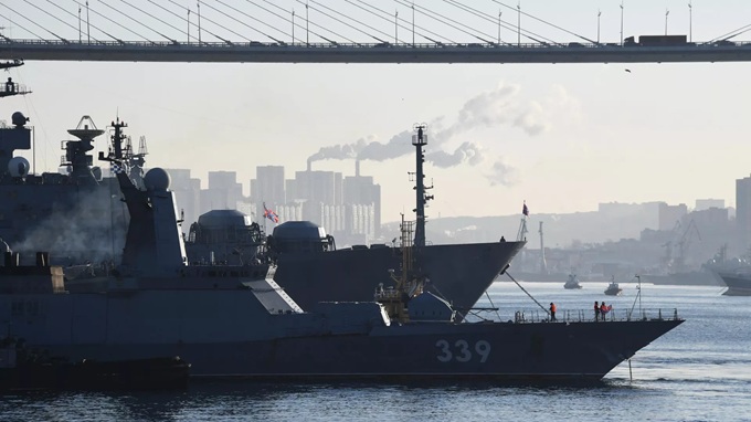 Nga - Trung tập trận hải quân ở Biển Nhật Bản