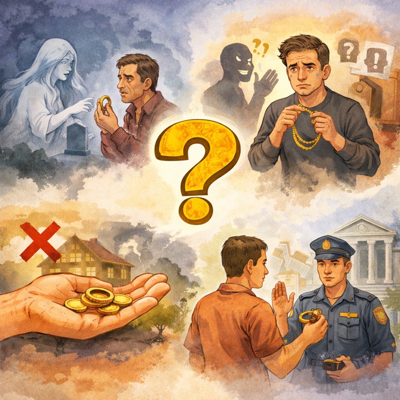 Vì sao dân gian cho rằng nhặt được vàng dễ gặp đen đủi?