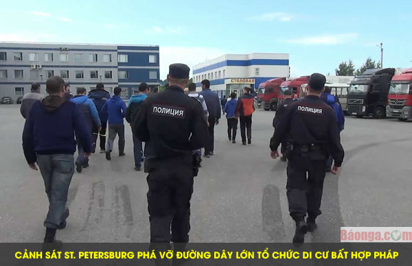 Cảnh sát St. Petersburg phá vỡ đường dây lớn tổ chức di cư bất hợp pháp
