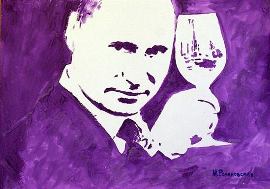 Tranh Putin vẽ bằng bầu ngực gái đẹp bị đánh cắp