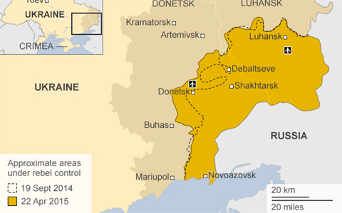 Ukraine lại nóng: Phe đối lập ở Lugansk đã kiểm soát biên giới với Nga