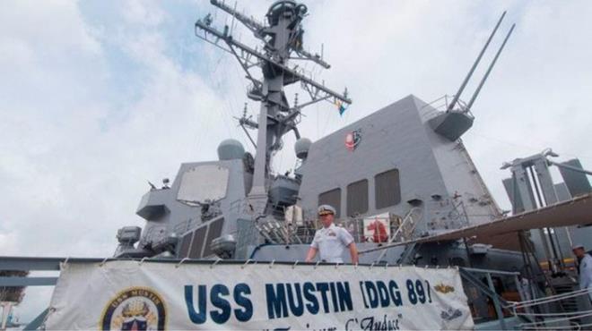 Mỹ điều tàu chiến USS Mustin đến Biển Đông, Trung Quốc kêu gọi dừng khiêu khích
