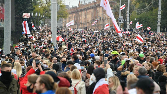 Belarus: Phe đối lập tổ chức tuần hành ở trung tâm Minsk