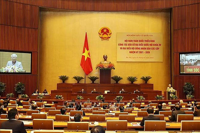 Tổng Bí thư, Chủ tịch nước Nguyễn Phú Trọng chỉ đạo Hội nghị triển khai công tác bầu cử ĐBQH khóa XV và HĐND các cấp nhiệm kỳ 2021-2026
