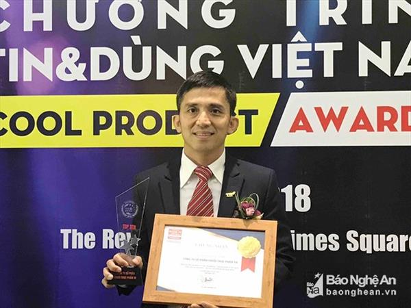 TH true MILK nhận giải thưởng “Tin và Dùng Việt Nam” 2018 cho “Thương hiệu có tâm”