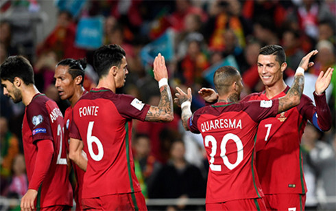 Ronaldo ghi cú đúp, Bồ Đào Nha thắng đậm Latvia