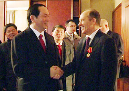 Bộ trưởng Trần Đại Quang thăm và làm việc tại Liên bang Nga