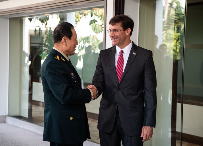 90 phút điện đàm căng thẳng giữa bộ trưởng Quốc phòng Mỹ và Trung Quốc