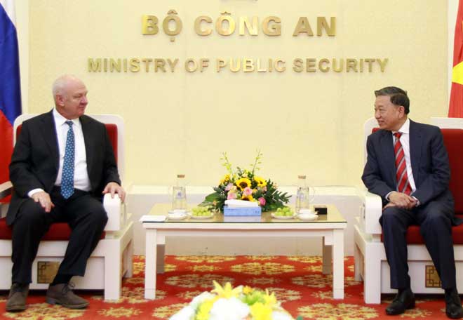 Tăng cường hợp tác giữa Bộ Công an Việt Nam với các đối tác hữu quan Liên bang Nga