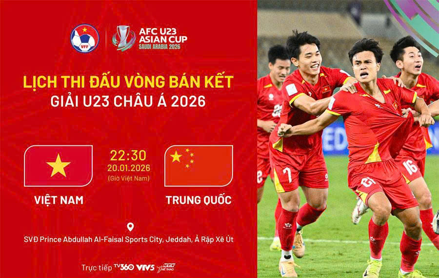 Xem trực tiếp trận U23 Việt Nam vs U23 Trung Quốc ở đâu?