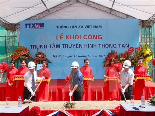 Khởi công xây dựng Trung tâm Truyền hình Thông tấn tại Hà Nội