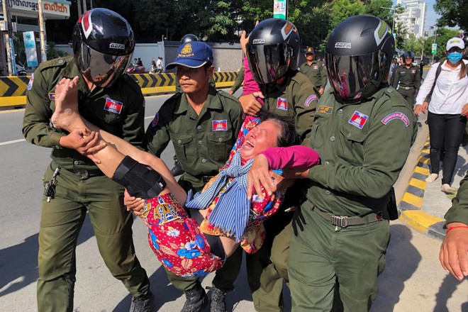 Biểu tình ở Campuchia vì lo Trung Quốc hiện diện quân sự
