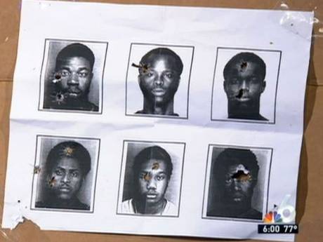Cảnh sát Mỹ dùng ảnh chân dung của người da đen làm bia tập bắn