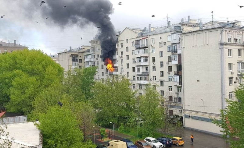 Moskva: Cháy nhà trong khu dân cư khiến 1 người tử vong