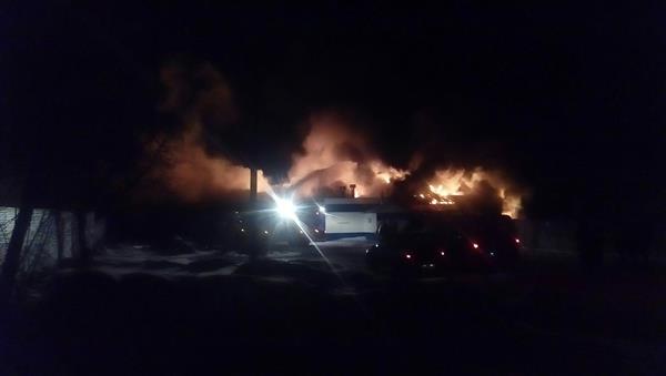 Cháy xưởng may ở huyện Rybnovsky tỉnh Ryazan