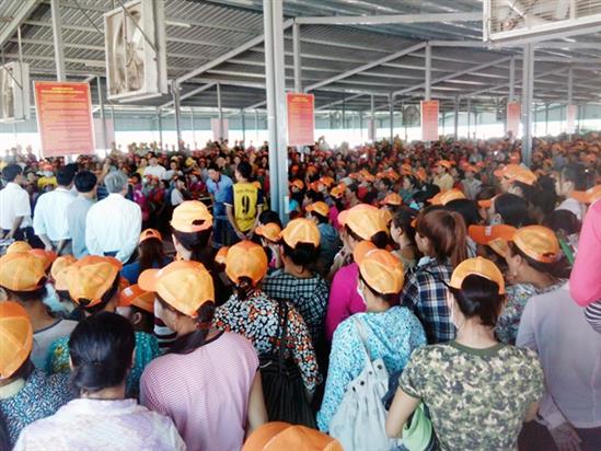 1.000 công nhân Việt Nam ngưng việc, phản đối chủ quản Trung Quốc nhục mạ nhân phẩm