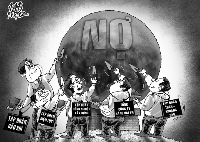 Tập đoàn Dầu khí đứng đầu bảng nợ