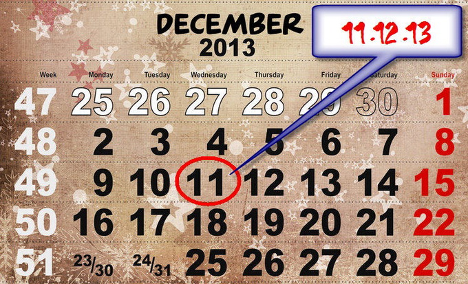 11-12-13, ngày của trăm năm trong thế kỷ 21