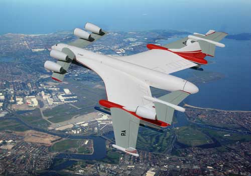 Be-2500: Máy bay khổng lồ trọng tải 1.000 tấn