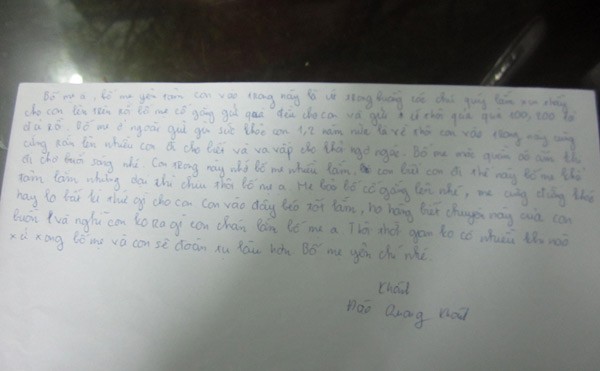 Người giúp bác sĩ Tường ném xác bệnh nhân viết thư gửi mẹ