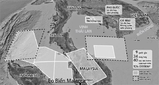 Dấu vết máy bay mất tích xuất lộ ở eo biển Malacca?