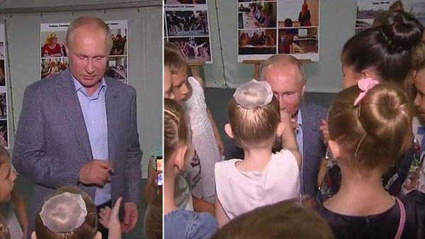 Video: Tổng thống Putin quỳ gối, hôn tay diễn viên nhí múa ba lê