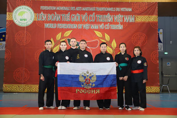 Tin ảnh: Đoàn võ sư, võ sinh đến từ Liên bang Nga đạt nhiều huy chương Cup Quốc tế môn Võ cổ truyền Việt Nam