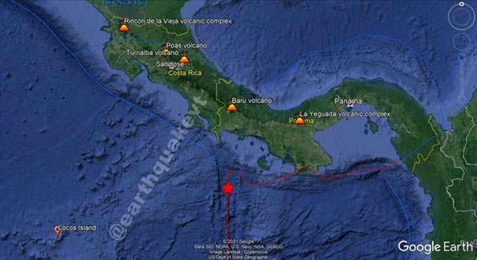 Động đất mạnh ở ngoài khơi Panama, chưa có báo cáo thương vong