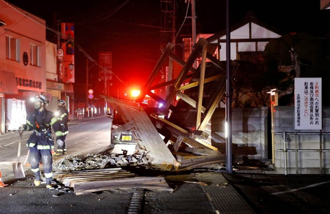 Nhật Bản dồn lực cho công tác khắc phục hậu quả động đất lớn