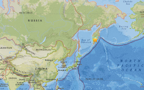 Động đất 7,3 độ Richter rung chuyển vùng Viễn Đông của Nga
