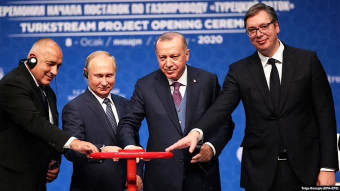 Nga, Thổ Nhĩ Kỳ khánh thành tuyến đường ống Dòng chảy Thổ Nhĩ Kỳ