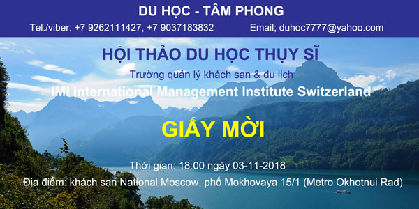 Du học Thụy Sỹ ngành quản lý khách sạn và du lịch - Phần 3: Trường quản lí khách sạn IMI International Management Institute