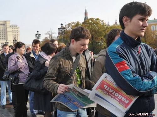 Tỷ lệ thất nghiệp của Nga ở mức thấp so với thế giới