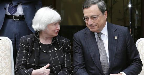 Đồng USD tăng giá chờ bài phát biểu của lãnh đạo Fed, ECB