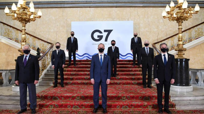 Ngoại trưởng G7 mời Nga và Trung Quốc dự họp vào tuần tới