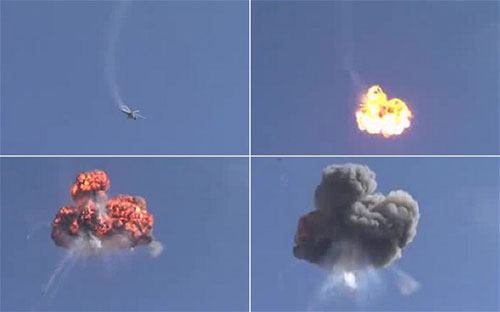 Cận cảnh trực thăng tấn công Syria bị bắn rụng