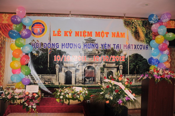 Kỷ niệm 1 năm thành lập Hội đồng hương Hưng Yên tại Mátxcơva