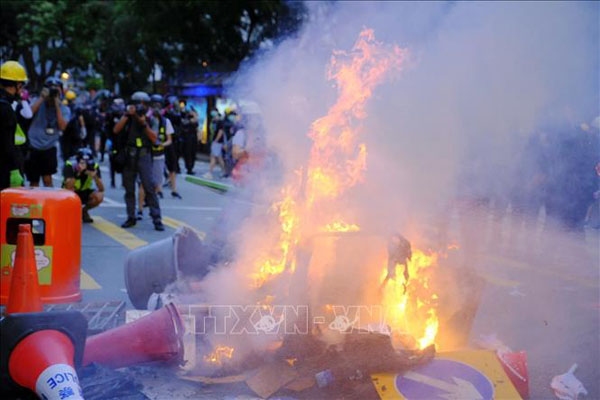 Chính quyền Hong Kong (Trung Quốc) lên án người biểu tình tái diễn bạo lực và phá hoại