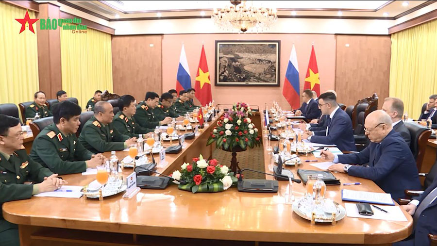 VIDEO: Tổng Tham mưu trưởng QĐND Việt Nam tiếp Thư ký Hội đồng An ninh Quốc gia Liên bang Nga