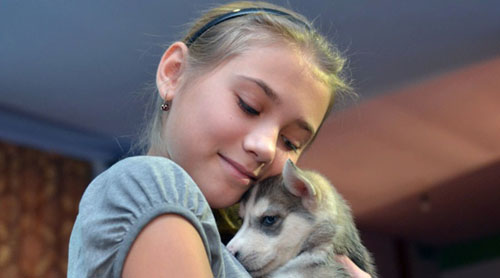 Tổng thống Putin tặng cún husky làm quà năm mới