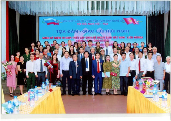 Hoạt động của Hội hữu nghị Việt - Nga tỉnh Nghệ An kỷ niệm 