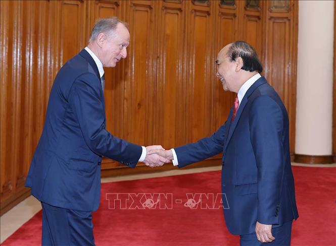 Thủ tướng Nguyễn Xuân Phúc tiếp Thư ký Hội đồng An ninh Liên bang Nga