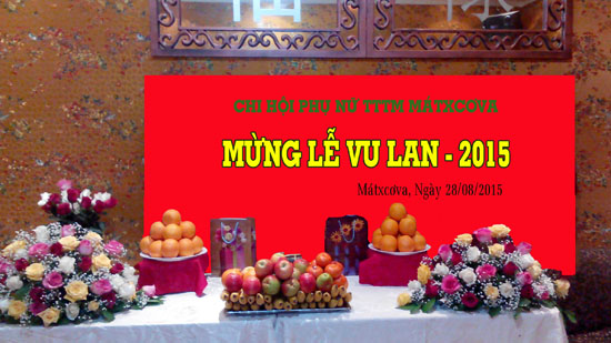 Chi hội phụ nữ TTTM Mátxcơva: Mừng ngày lễ Vu Lan 2015
