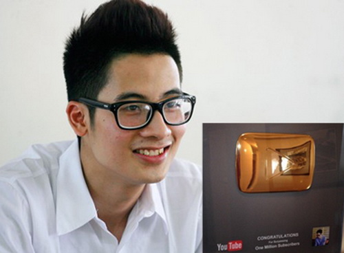Hút 1,3 triệu người theo dõi, 9X Trần Đức Việt nhận giải từ Youtube