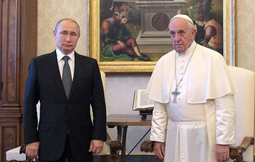 TT Putin và Giáo hoàng Francis thảo luận các vấn đề về Syria, Ukraine và Venezuela