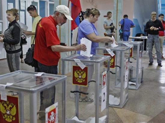 Lần đầu tiên người dân Crimea bầu cử Quốc hội Nga