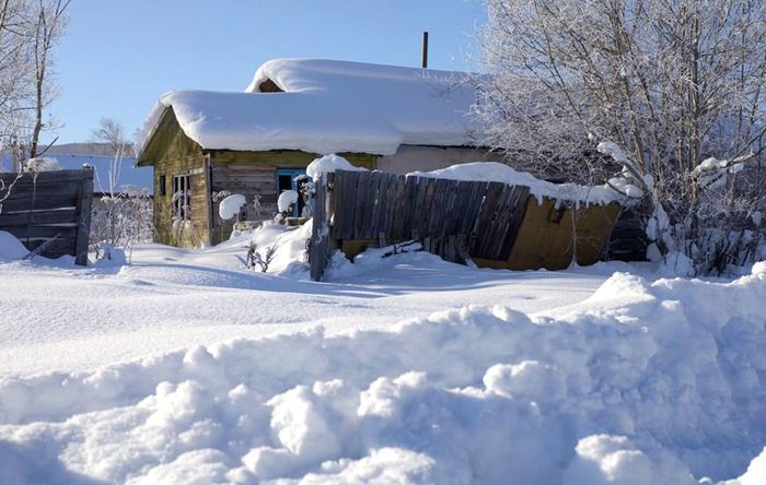 Photo - Nga: Làng quê Kamchatka đẹp ấn tượng trong tuyết trắng