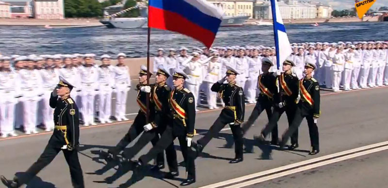 TRỰC TIẾP: Diễu binh lực lượng Hải quân Nga tại thành phố St. Petersburg
